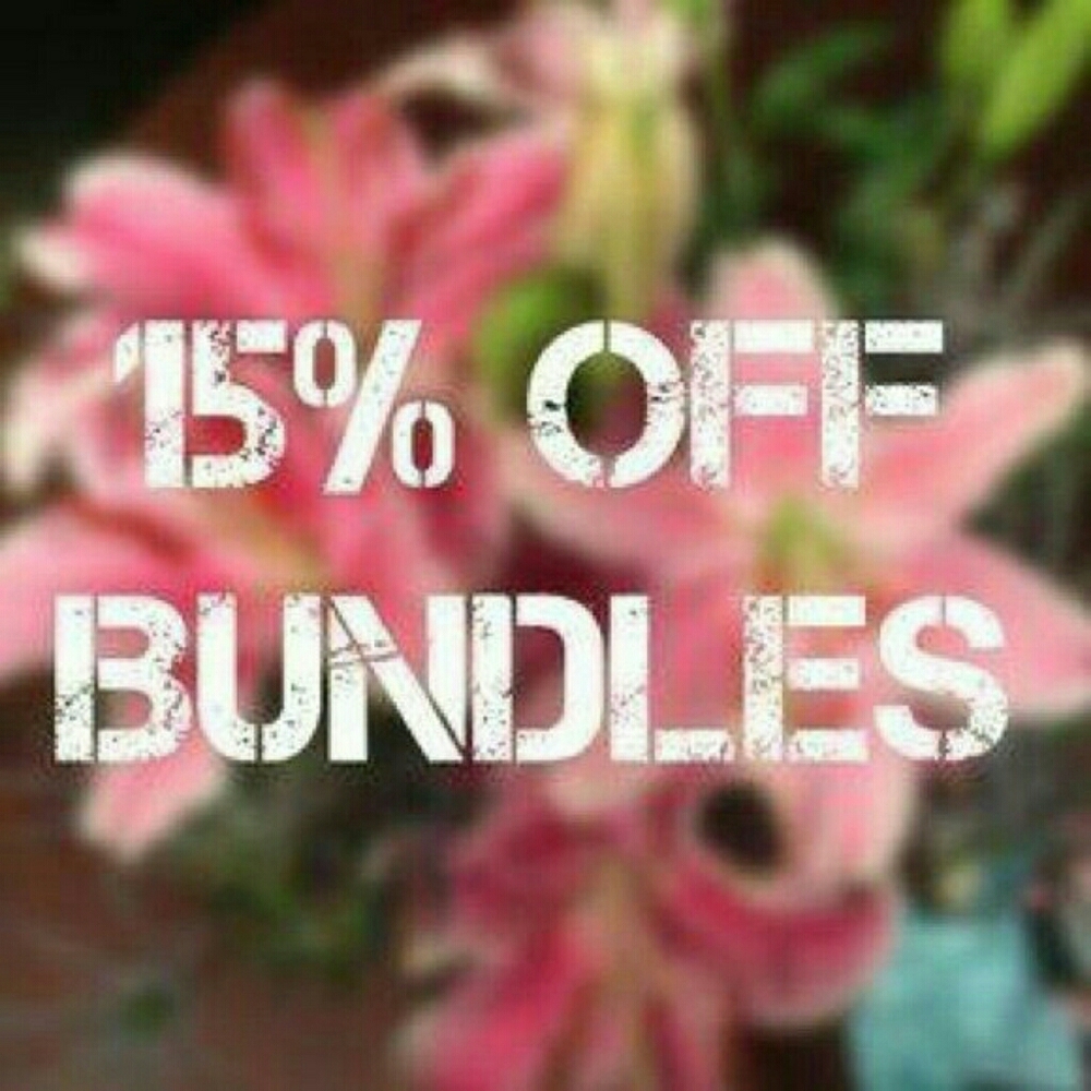 15% 2 or more items in a bundle!